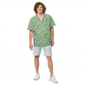 Green Game Night Button-Up Shirt
